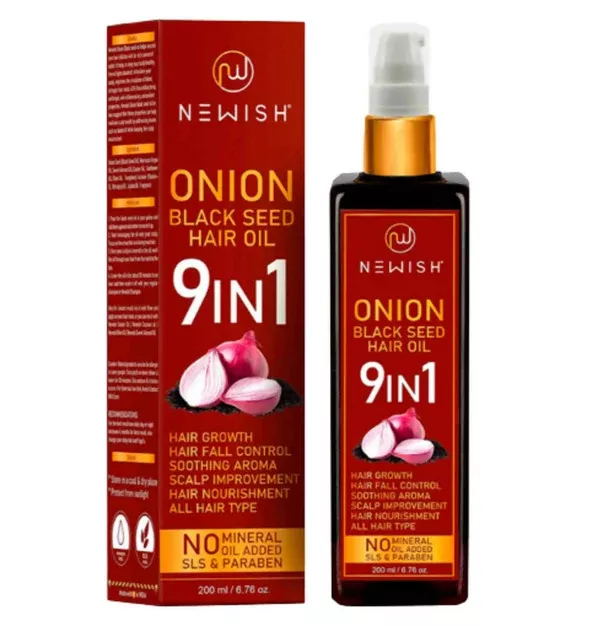 Newish Onion Black Seed Hair Oil - 200 ml