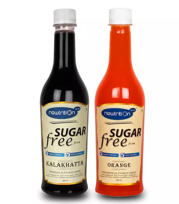 Newtrition Plus Sugar Free Kalakhatta & Orange Syrup - Combo