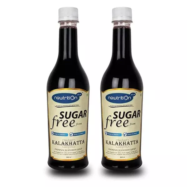 Newtrition Plus Sugar Free Kalakhatta Syrup - Pack of 1 - 500 ml