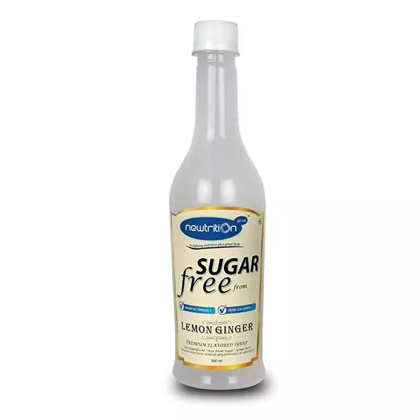 Newtrition Plus Sugar Free Lemon Ginger Syrup - Pack of 1 - 500 ml
