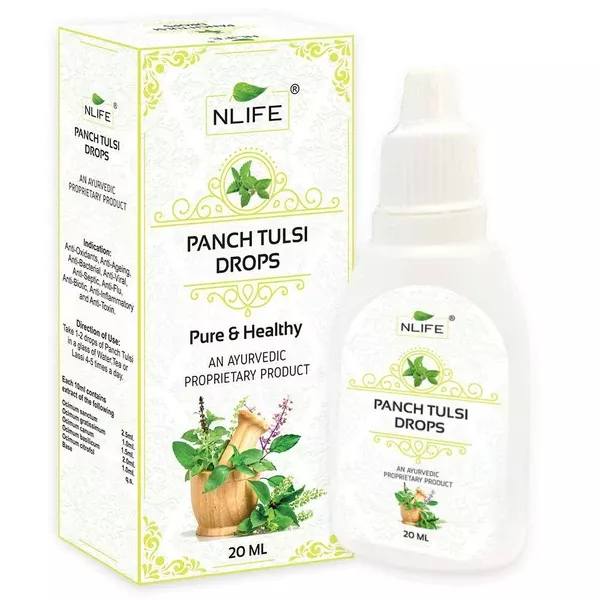NLife Panch Tulsi Drops - 20 ml