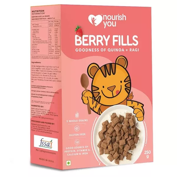 Nourish You Berry Fills Goodness of Quinoa and Ragi - 250 gm