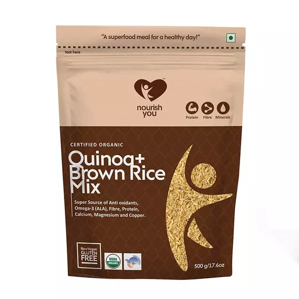 Nourish You Organic Quinoa With Brown Rice Mix - 500 gm