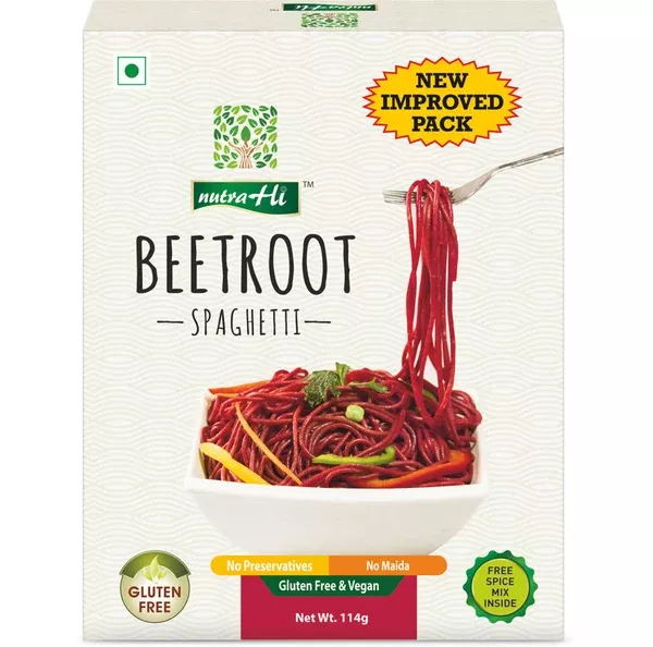 NutraHi Beetroot Spaghetti - 114 gm - Pack of 1