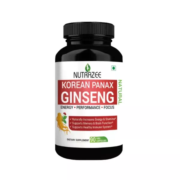 Nutrazee Korean Panax Ginseng Capsules - 60 caps
