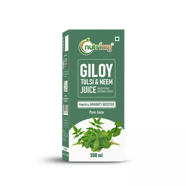 Nutriorg Giloy With Neem & Tulsi Juice - 500 ml