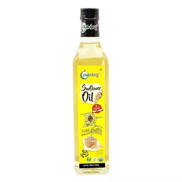 Nutriorg Organic Sunflower Oil - 500 ml