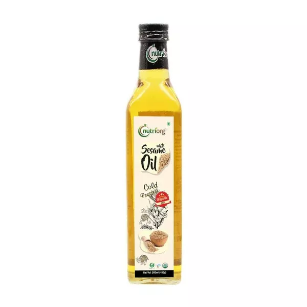 Nutriorg Organic White Sesame Oil - 500 ml