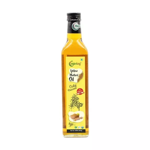 Nutriorg Organic Yellow Mustard Oil - 500 ml