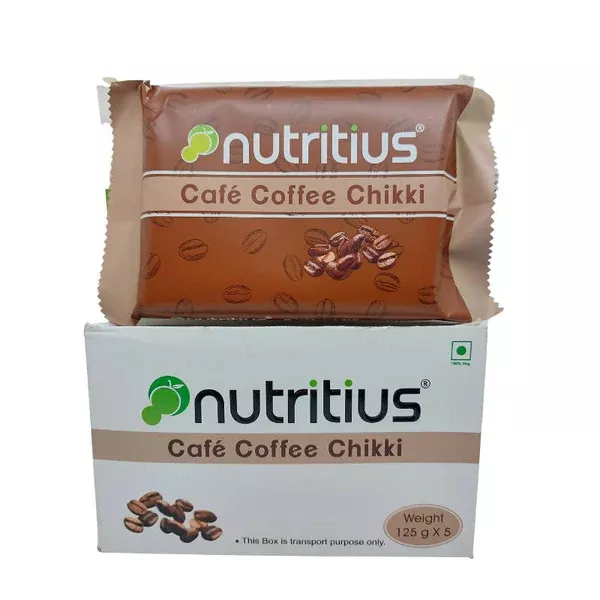 Nutritius Cafe Coffee Chikki - 100 gm - Pack of 5