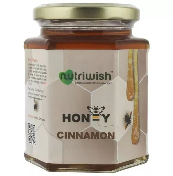 Nutriwish 100% Pure Organic Honey Cinnamon - 350 gm