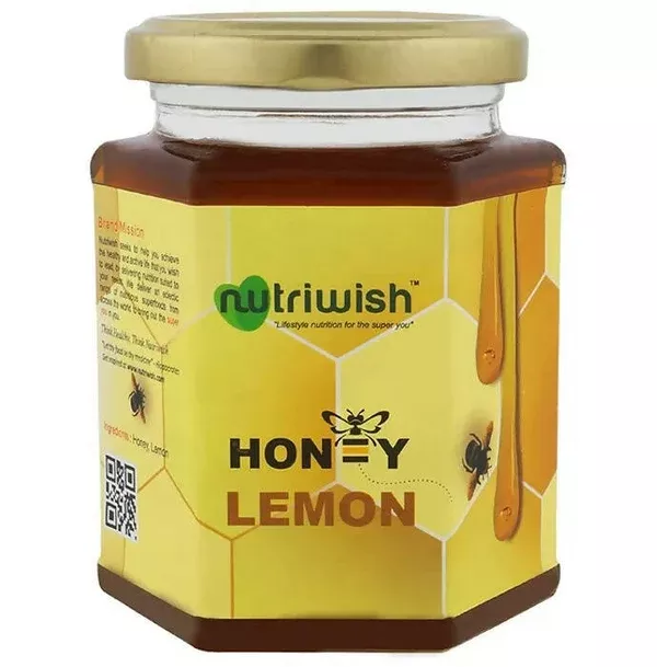 Nutriwish 100% Pure Organic Honey Lemon - 350 gm