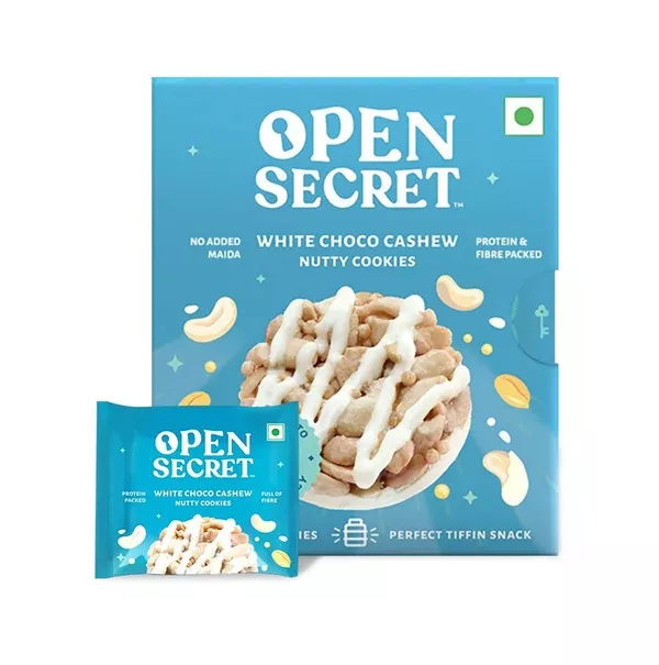 Open Secret White Choco Cashew Nutty Cookies - 24 Cookies