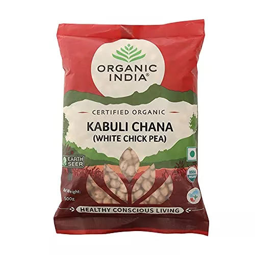 Organic India Kabuli Chana (White Chick Pea) - 500 gm