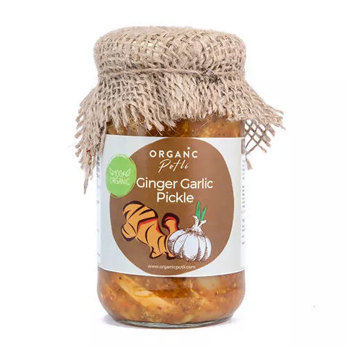 Organic Potli Ginger Garlic Pickle - 200 gm