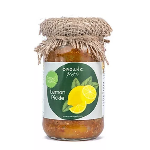 Organic Potli Raw Lemon Pickle - 200 gm