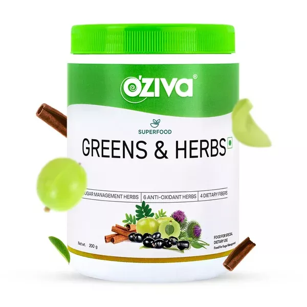 OZiva Superfood Greens & Herbs - 200 gm