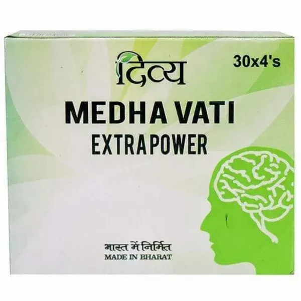 Patanjali Divya Medha Vati Extra Power - 120 tabs - Pack of 1