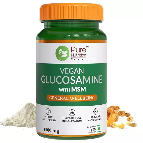 Pure Nutrition Vegan Glucosamine with MSM Veg Tablets - 60 tabs