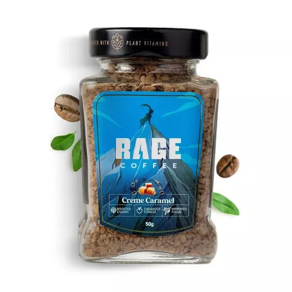 Rage Coffee Creme Caramel Instant Coffee - 50 gm