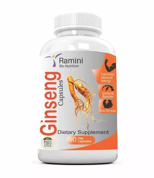 Ramini Bio Nutrition Ginseng 150mg Veg Capsules - 90 caps