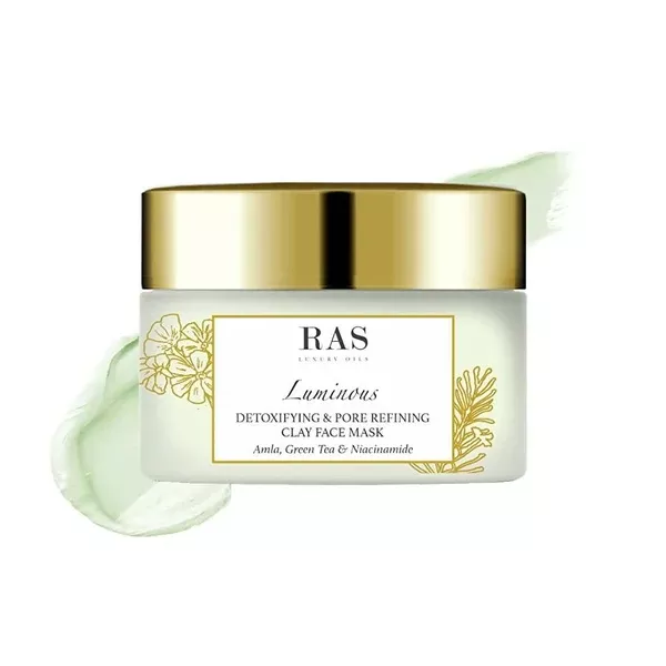 Ras Luxury Oils Luminous Detoxifying & Pore Refining Clay Face Mask - 50 gm