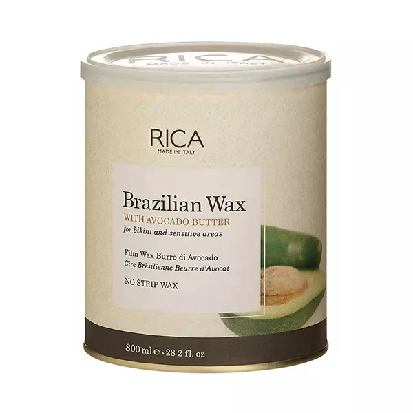 Rica Brazilian Wax with Avocado Butter, Natural & Stripless Wax - 800 ml