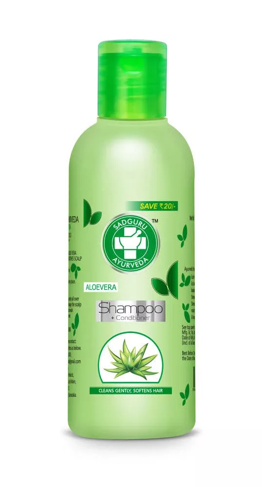 Sadguru Ayurveda Aloevera Shampoo + Conditioner - Pack of 2 - 200 ml