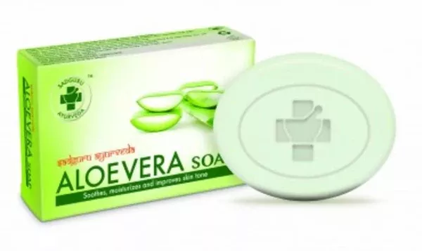 Sadguru Ayurveda Aloevera Soap - Pack of 6 - 75 gm
