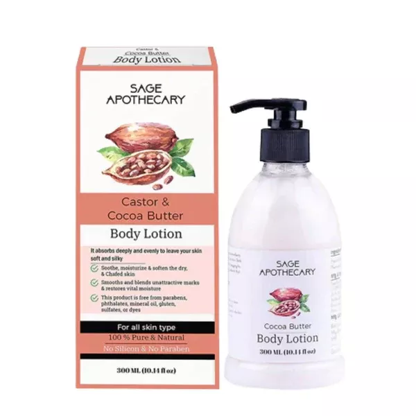 Sage Apothecary Cocoa Butter Body Lotion - 300 ml