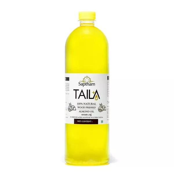 Saptham Taila 100% Wood Pressed Almond Oil - 250 ml - Pet