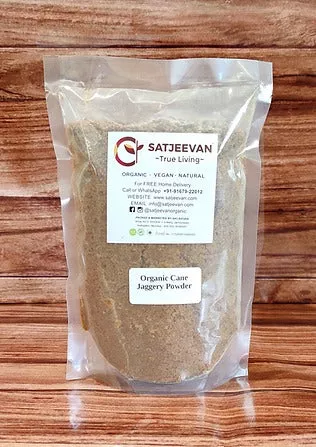 Satjeevan Organic Cane Jaggery Powder - 1000 gm