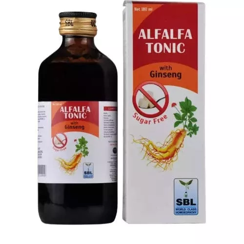 SBL Homeopathy Alfalfa Tonic with Ginseng Sugar Free - 180 ml