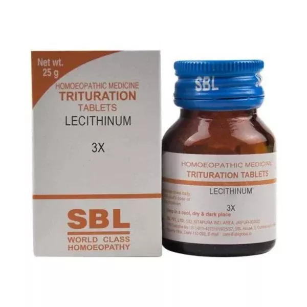 SBL Homeopathy Lecithinum Trituration Tablets - 25 gm - 3X