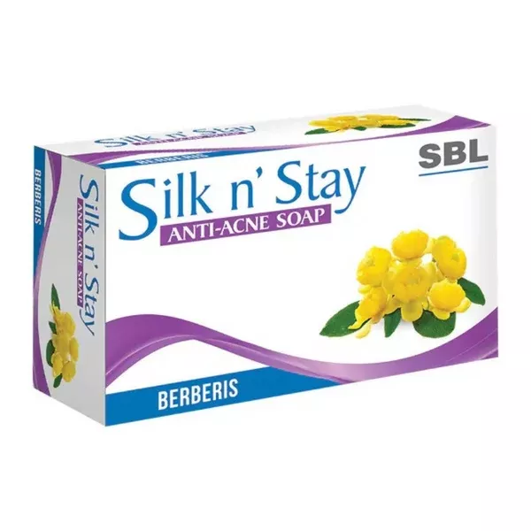 SBL Homeopathy Silk N Stay Anti Acne Berberis Soap - 75 gm