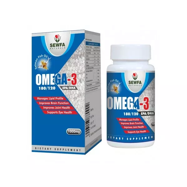 Sewfa Naturals 1000mg Omega-3 Capsules - 60 caps