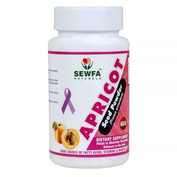 Sewfa Naturals Apricot Seed Powder Capsules - 60 caps