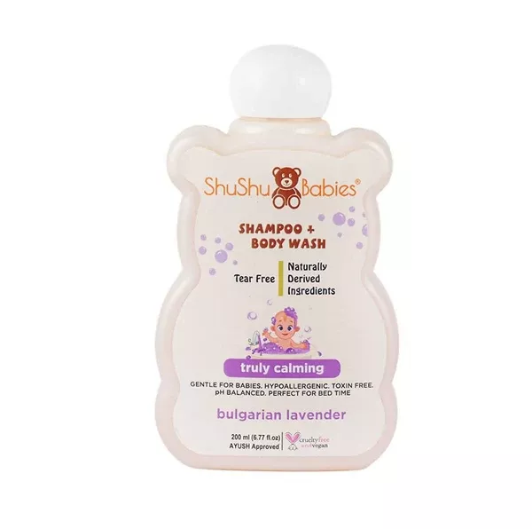 ShuShu Babies Shampoo + Body Wash Bulgarian Lavender - 200 ml
