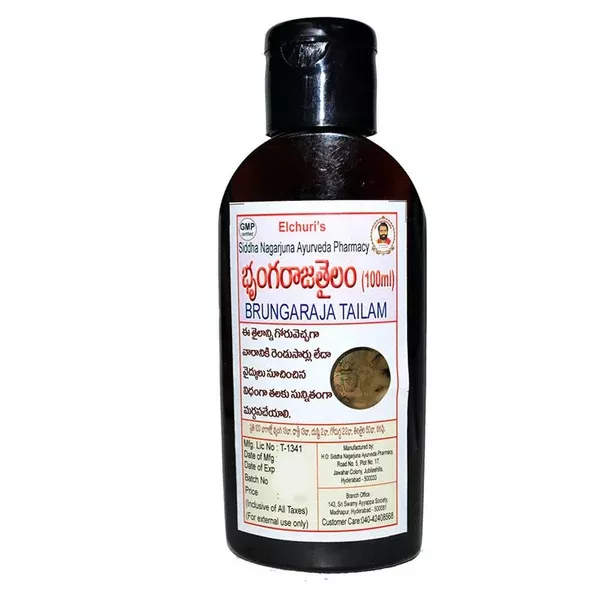 Siddha Nagarjuna Ayurveda Brungaraja Tailam - 100 ml