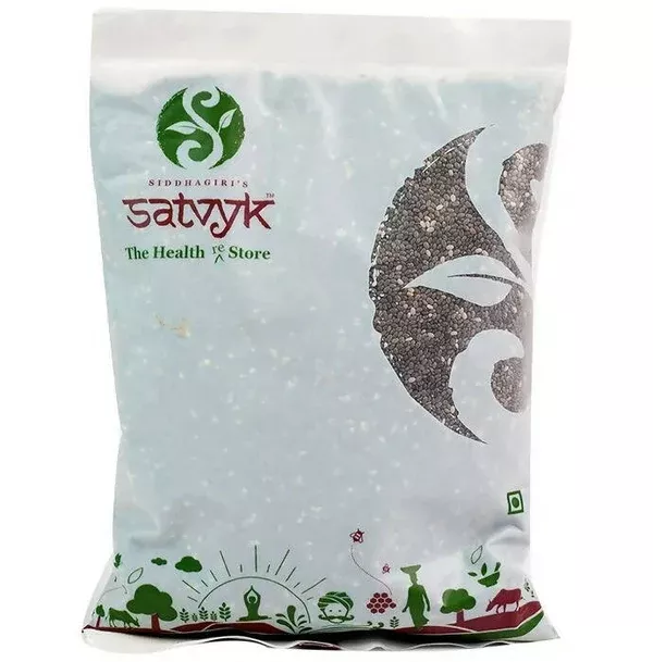 Siddhagiri's Satvyk Black Chia Seeds - 50 gm