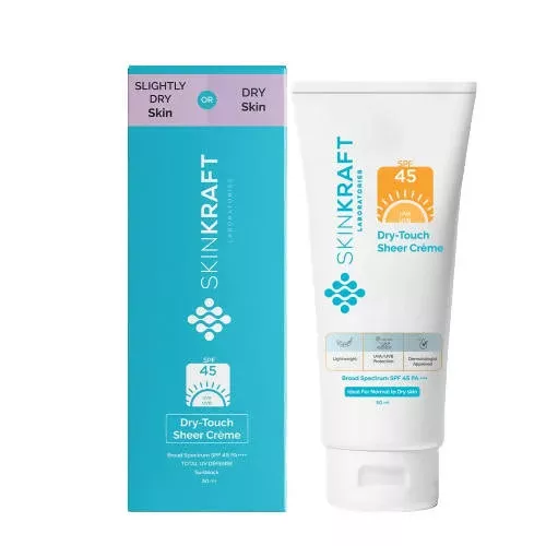SkinKraft Dry-Touch Sheer Creme Sunscreen - 50 ml