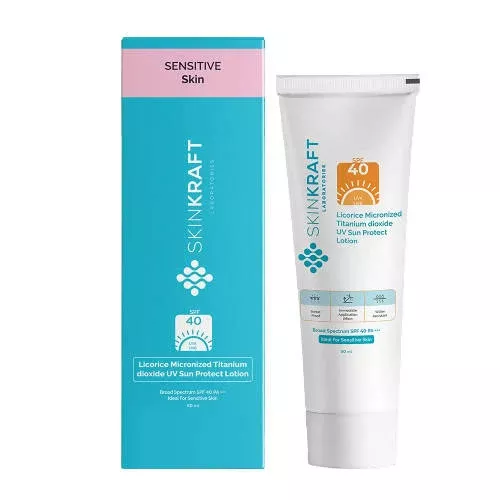 SkinKraft Licorice Micronized Titanium dioxide UV Sun Protect Lotion Sunscreen - 50 ml