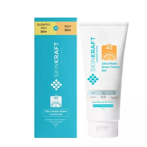 SkinKraft Ultra Matte Sheer Creme Gel Sunscreen - 50 ml