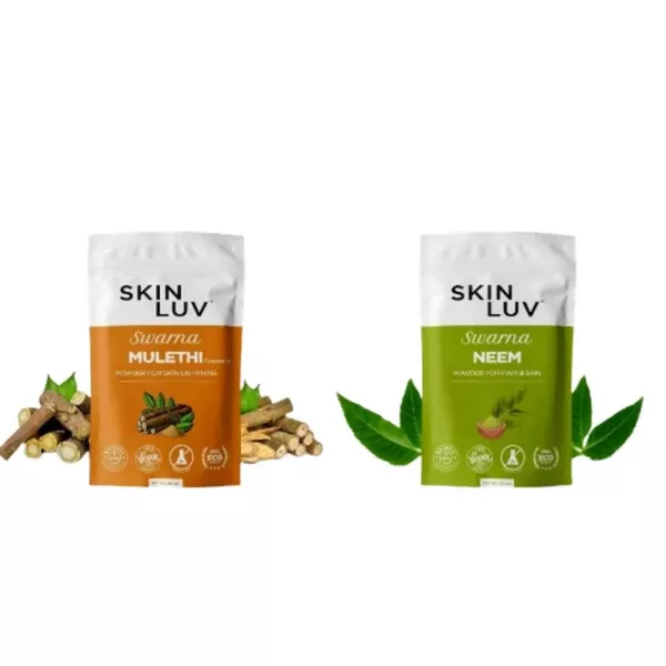 SkinLuv Swarna Mulethi Powder And Neem Powder Combo - Combo