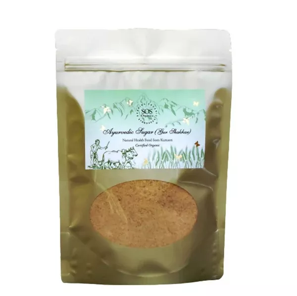 SOS Organics Ayurvedic Sugar (Gur Shakkar) - 400 gm