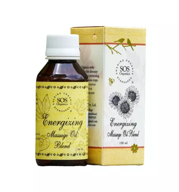 SOS Organics Energizing Massage Oil Blend - 100 ml