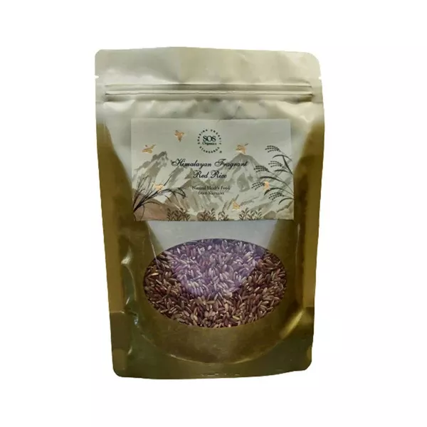 SOS Organics Himalayan Fragrant Red Rice - 500 gm