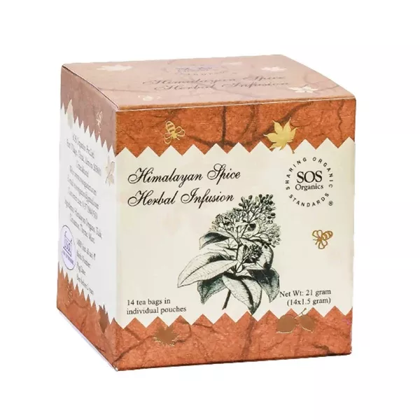 SOS Organics Himalayan Spice Herbal Infusion - 14 Tea Bags