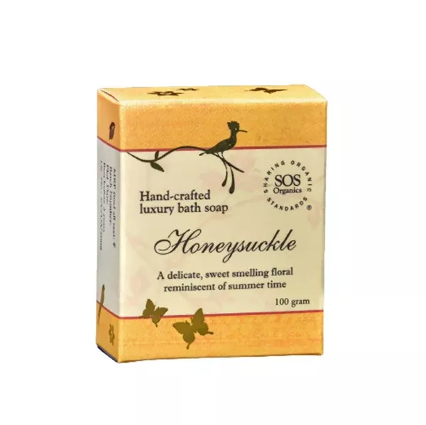 SOS Organics Honeysuckle Luxury Bath Soap - 100 gm