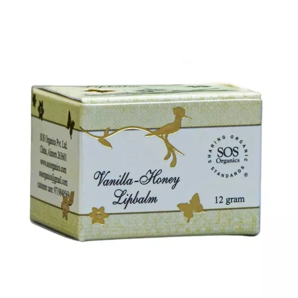 SOS Organics Vanilla-Honey Lipbalm - 12 gm